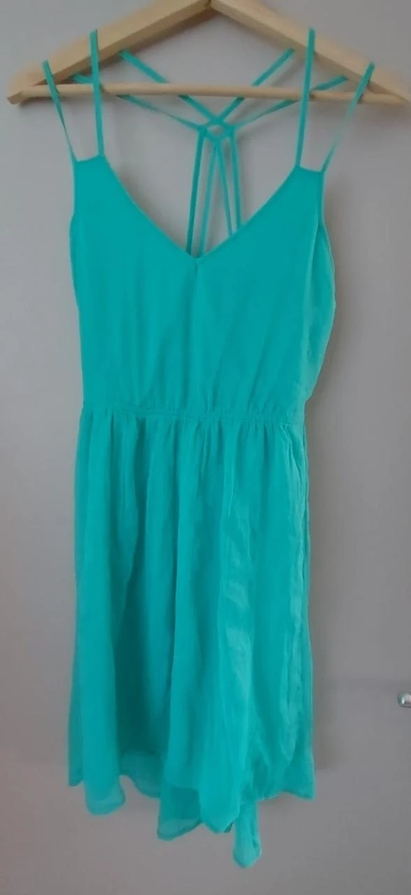 Bershka turquoise jurkje/tuniek, maat S